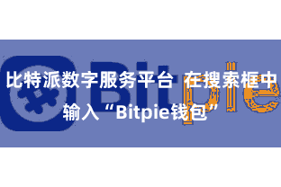比特派数字服务平台 在搜索框中输入“Bitpie钱包”