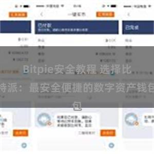 Bitpie安全教程 选择比特派：最安全便捷的数字资产钱包