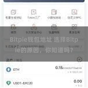 Bitpie钱包地址 选择Bitpie的原因，你知道吗？