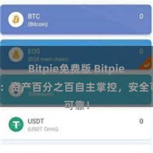 Bitpie免费版 Bitpie钱包：资产百分之百自主掌控，安全可靠！