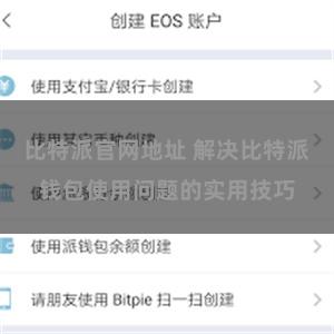 比特派官网地址 解决比特派钱包使用问题的实用技巧