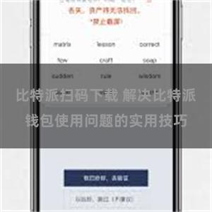 比特派扫码下载 解决比特派钱包使用问题的实用技巧