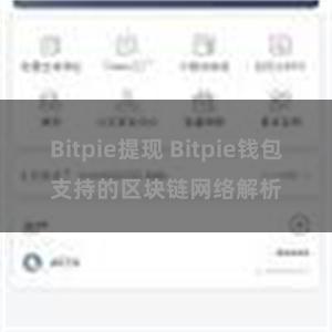 Bitpie提现 Bitpie钱包支持的区块链网络解析