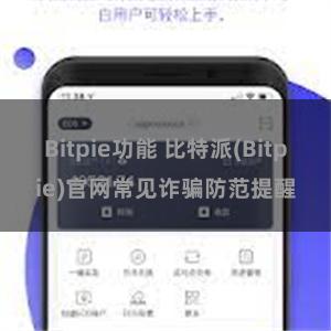 Bitpie功能 比特派(Bitpie)官网常见诈骗防范提醒