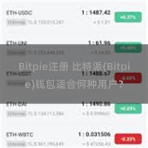 Bitpie注册 比特派(Bitpie)钱包适合何种用户？