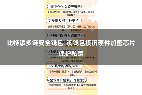 比特派多链安全钱包  该钱包接济硬件加密芯片保护私钥