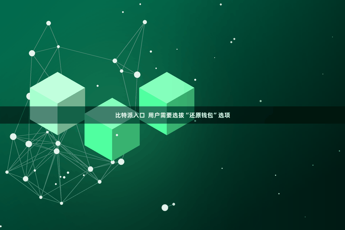 比特派入口 用户需要选拔“还原钱包”选项